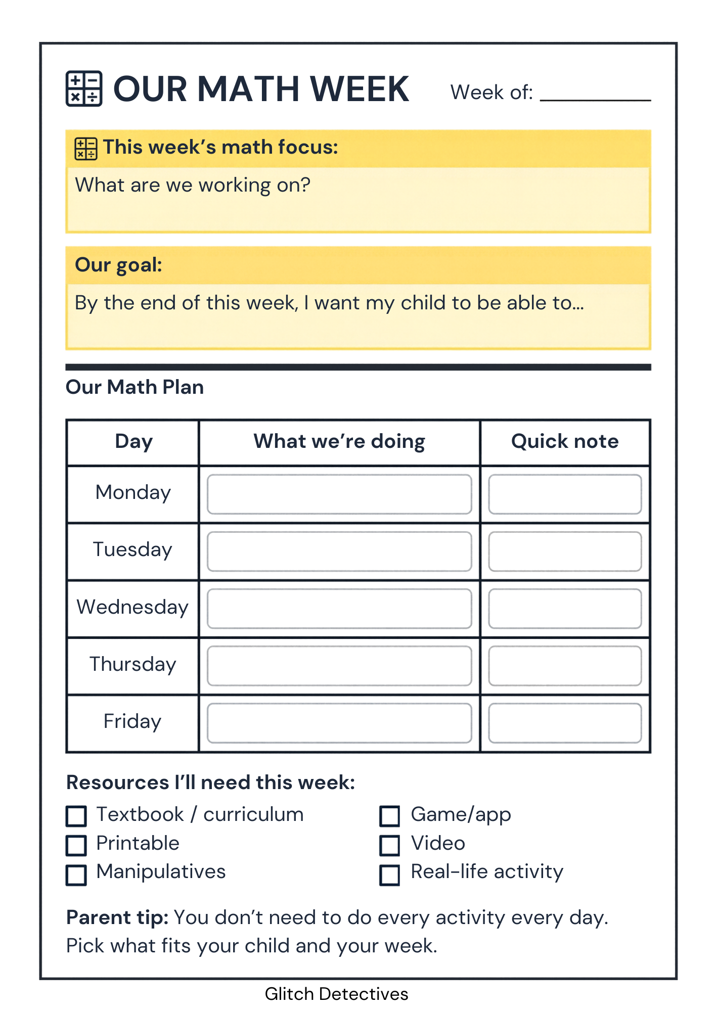 Workbook sample page 2